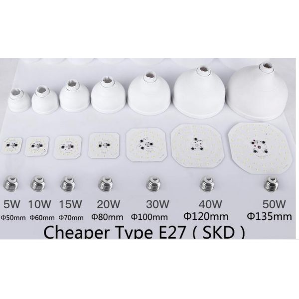 Aluminum 80lm/W  18W 45W B22 Indoor LED Bulb Lights