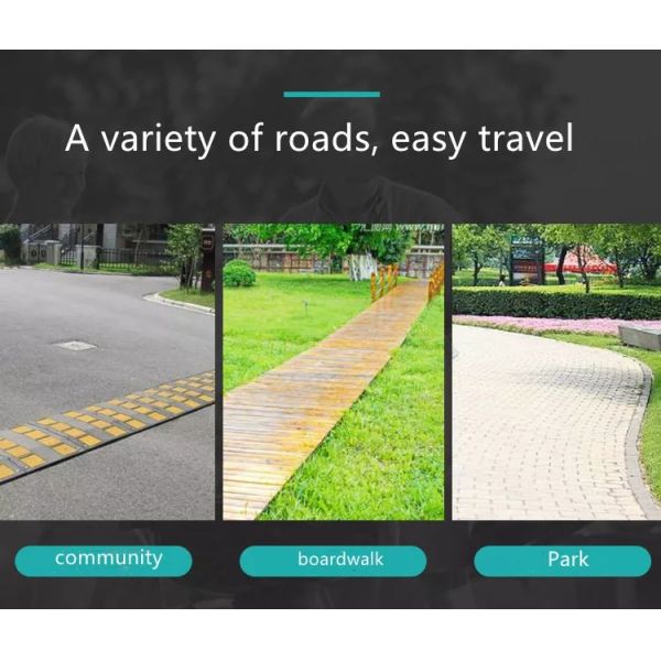 Reinforced Lightweight Foldable Electric Wheelchair Chromed Steel Multi Functional