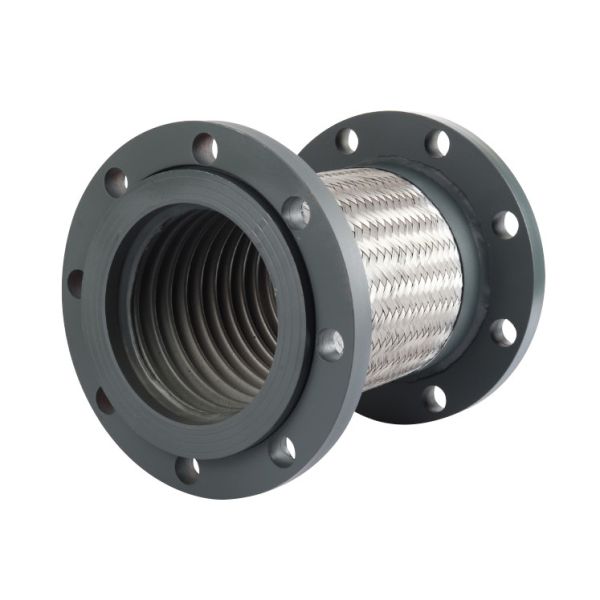 Ss304 Wire Mesh Stainless Steel Flexible Bellow PTFE Lined Metal Flange Braided Hose