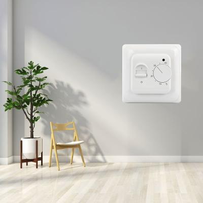 Water AC Digital Heating Electronic Room Thermostat In White Color
