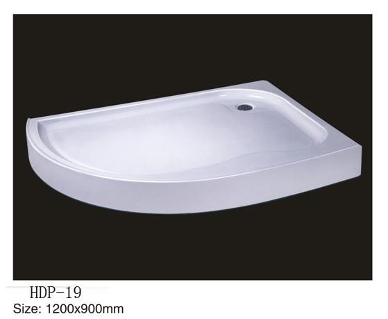 Acrylic shower tray, shower basin,acrylic shower base HDP-19 1200X900