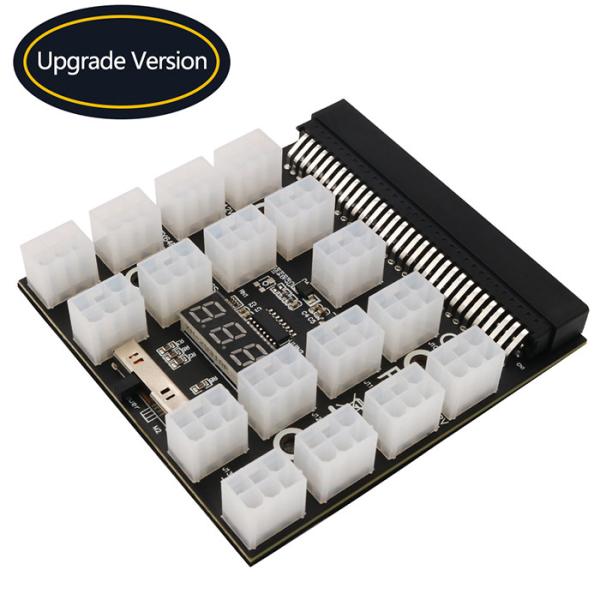 Power Supply Breakout Board With 12 PCS ATX 6Pin  For Emerson 7001484 Power Supply For Bitcoin