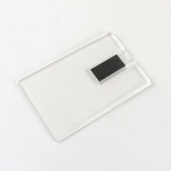 USB кредитной карточки материала прозрачной пластмассы вставляет 2,0 128GB 64GB 15MB/S