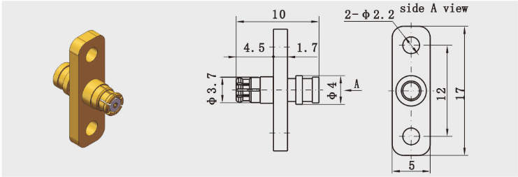 SMP Plug Crimp Cable SMP RF Connector Blindmate Male