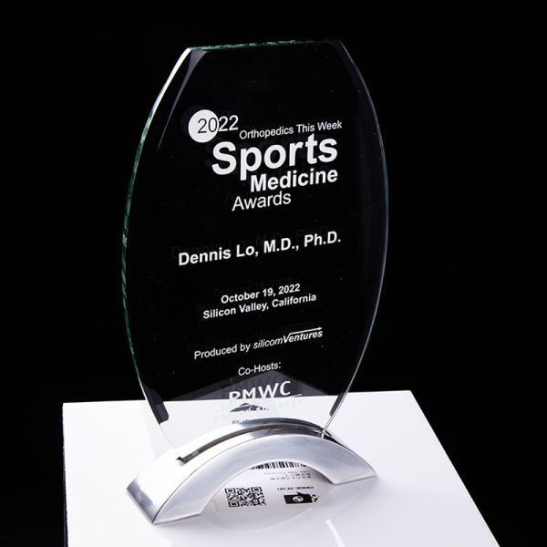 Safe Package Sport Golf Club Customizable Football Medal Transparent Glass Trophy Cup