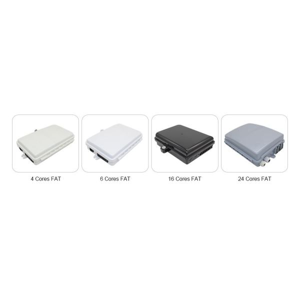 8 Core Fiber Optic Termination Box Outdoor Fiber Distribution Box IP65