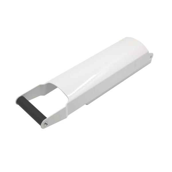 Wall Mounted Hand Push Aluminum Can Crusher White High Leverage Design