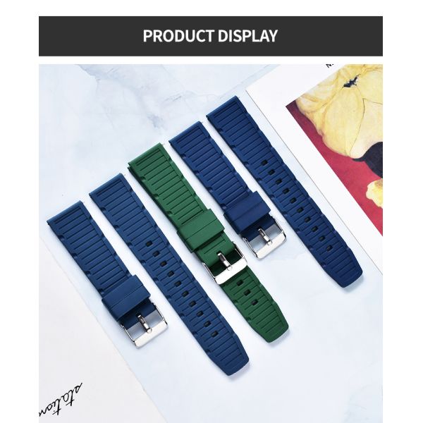 FKM Fluororubber Watch Band · Customizable Logo - China Wholesaler SHX