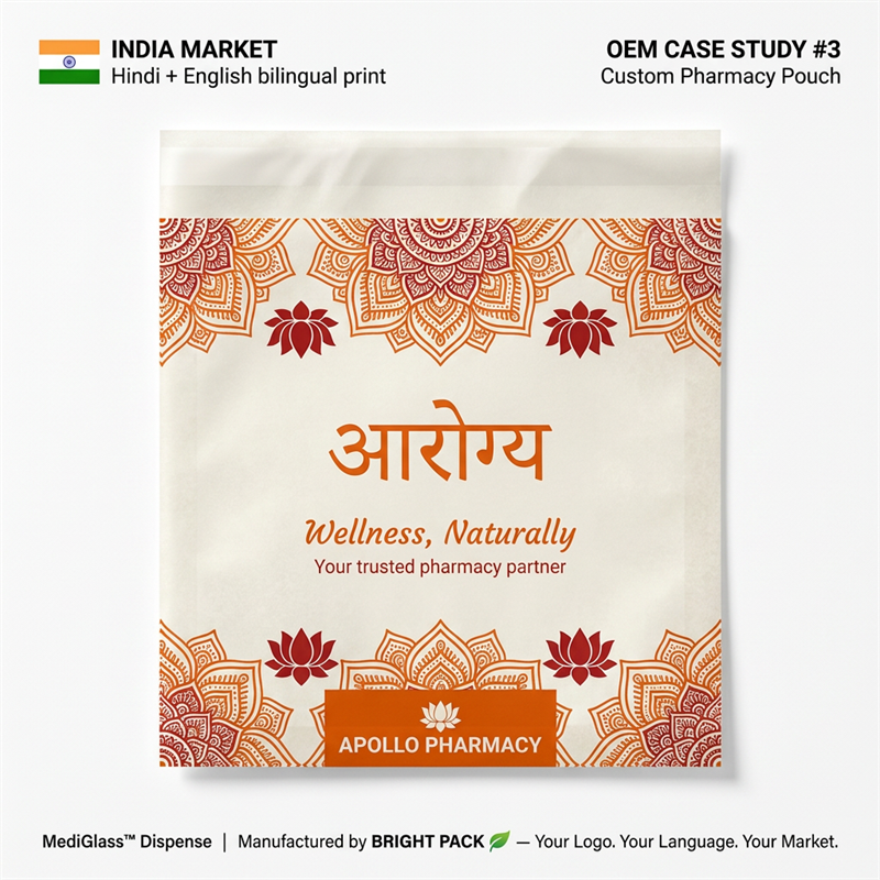 Pharmacy Dispensing Bags Wax Coated Paper Medicine Pouch FDA Food Safe Recyclable Eco-Friendly Gravure Printing Sex Toys