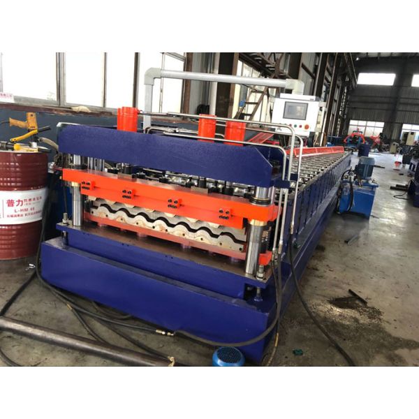 rollo del panel del tejado del trapezoide de la anchura del 1.25M que forma la máquina para los edificios comerciales del metal