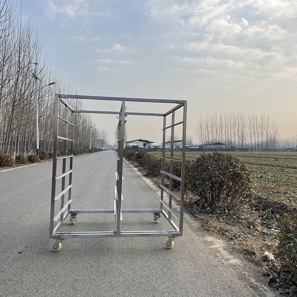 Commercial Polished Stainless Steel Tray Cart Trolley For Bread Cake Baking
