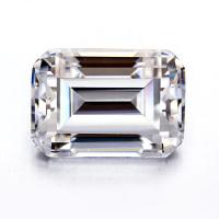 Esmeralda Corte EF Branco VVS Pedra sintética Moissanite Solta Diamante Para Anéis