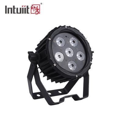 DMX512 6 LED RGBWA-UV Seis cores Melhor mistura de cores LED Par pode Luz de palco