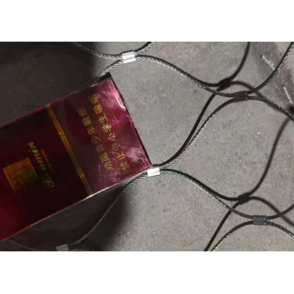 SS304 Ferrule Mesh Flexible Diamond Stainless Steel Rope Net For Zoo Net