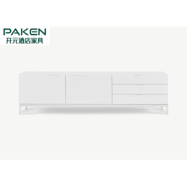 Минималистская чистая стойка ТВ мебели гостиницы со множественными ящиками & шкафами