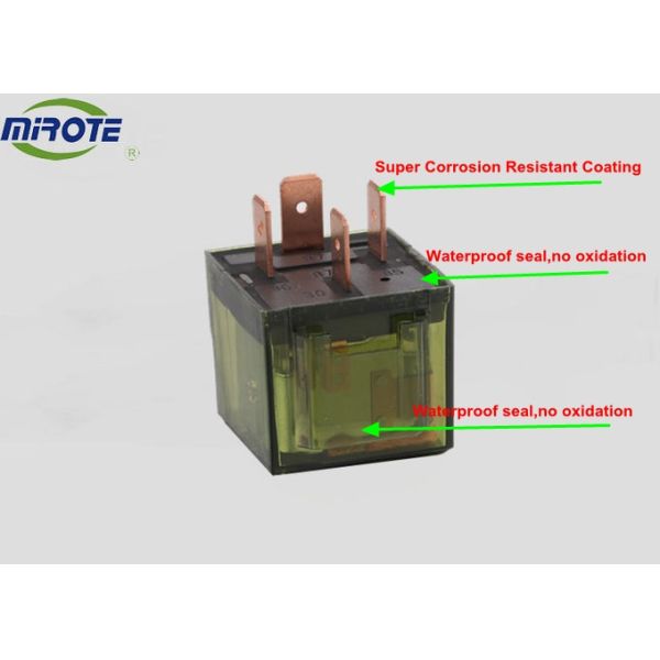 High Amp 12 Volt Car Relay With Two Contacts Braided Wire High Power