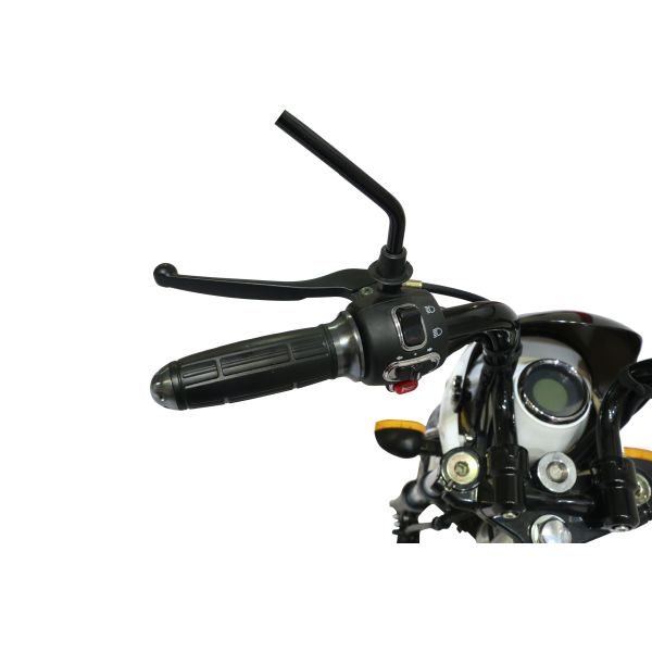 White Electric Bike Scooter For Adults , 38km/H Pedal Assist And Throttle Ebike