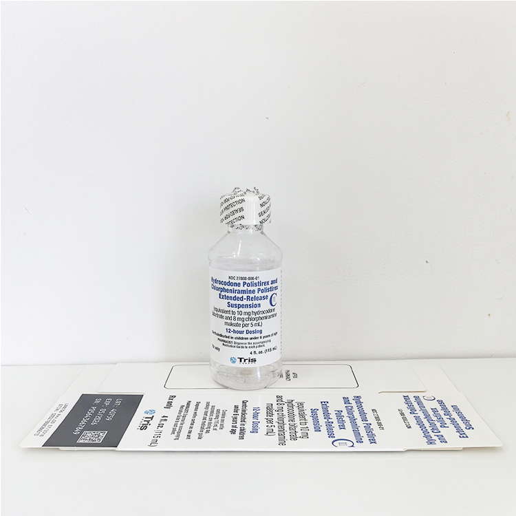 115 ml Empty Cough Syrup Actavis Plastic Bottle