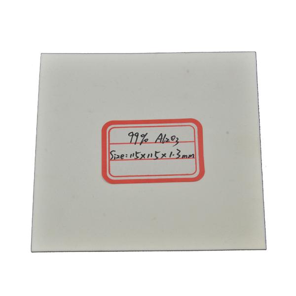Good Dielectric Strength Alumina Ceramic Plate High Temperature Resistance  For Insulation