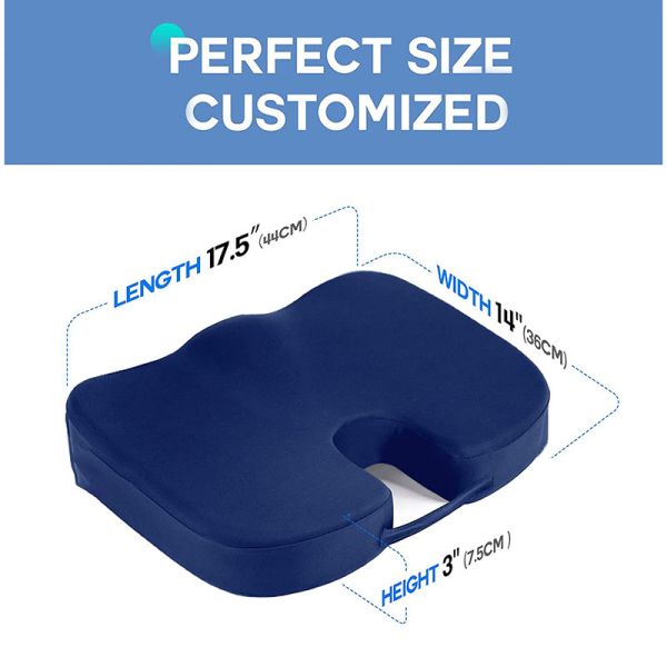 Cushion Hot Ergonomic Design U Shape Memory Foam Seat Cushion with Cooling Gel Wedge