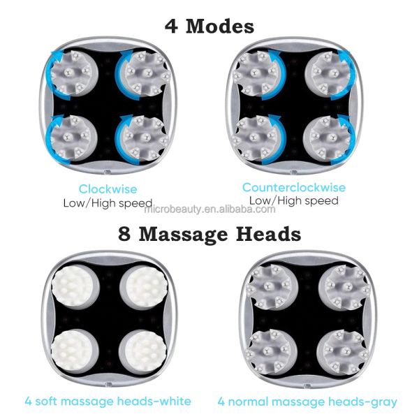Electric Cordless Hair Scalp Massager With Red Light Therapy Massage Migraine Relief