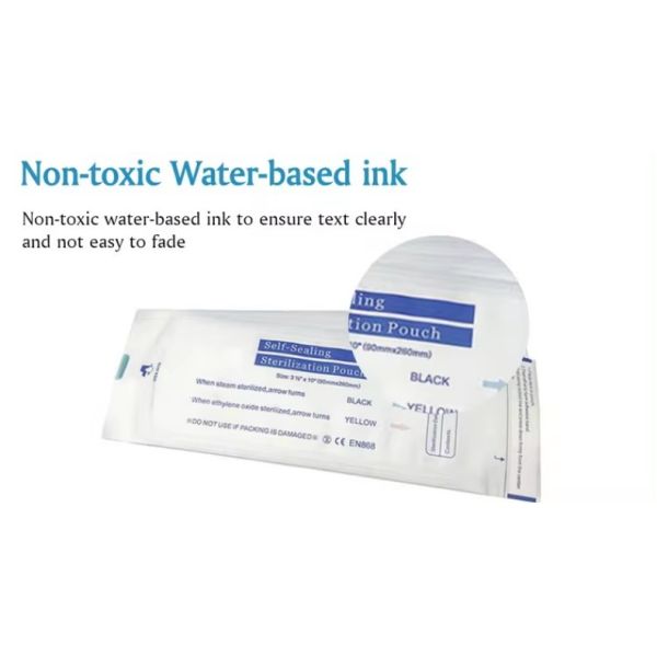 Bolsas de esterilización de diferentes tamaños Bolsas de esterilización de sello dental desechables Bolsa de esterilización