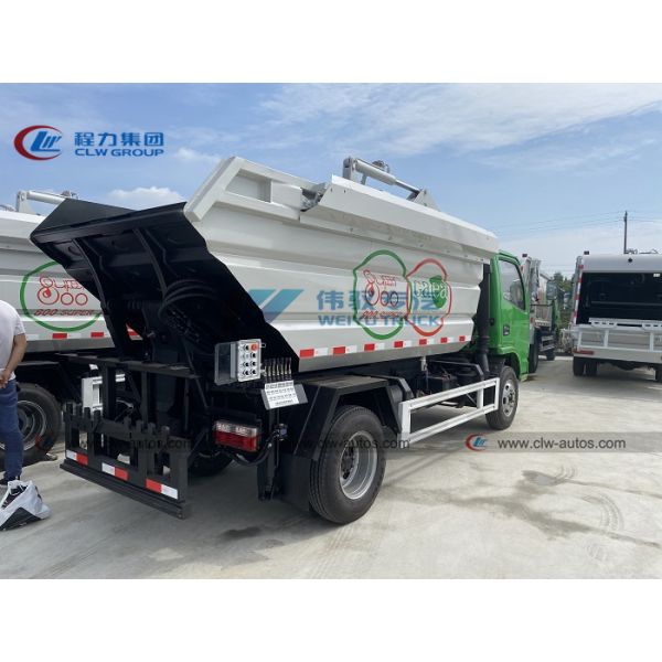 Factory High Price Ratio Dongfeng 7cbm 7000Liter Sealed Dump Garbage Truck