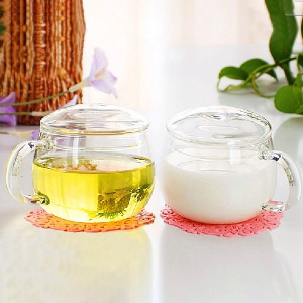 Кружка чая БПА дунутая свободной рукой более крутая, чашка перемещения Инфузер чая тонкой стены стеклянная