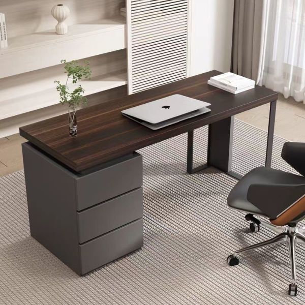 ODM Solid Wood Computer Desk With Drawers For Organising Books