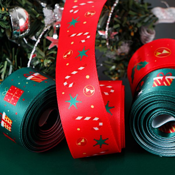 Festive Decoration Thread Ribbon Customized Support for Gift Wrapping Flower Ribbon