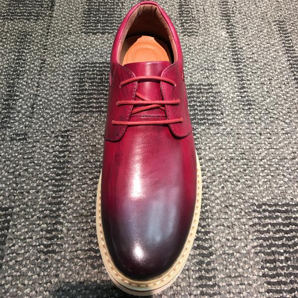 Sapatos de couro casual masculino, sapatos clássicos masculinos Oxford para quatro estações