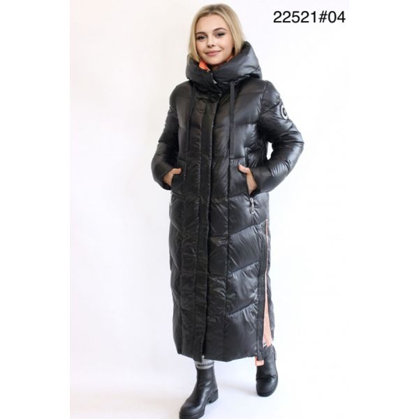 FODARLLOY New thickened high-end fashion hooded warm long-sleeved mid-length cotton-padded coat