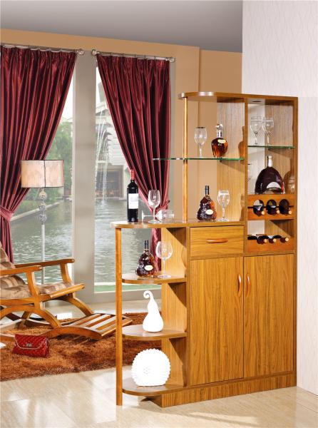 modern Zingana wood wine cabinet furniture