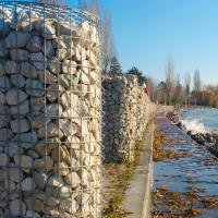 Conception de jardin moderne Murs de retenue Cages soudés Maillage en acier résistant à la rouille Esthétique CE ISO