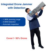 3KM Drone Jammer avec détecteur de détection 5KM 900MHz 1.5GHz 2.4GHz 5.8GHz Jammer Gun tout en un