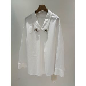 100% pure cotton spring and summer fashionable lazy French bob shirt
