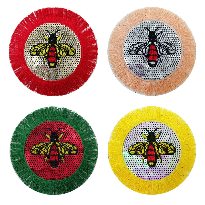 Customizable Mini Butterfly Sequin Embroidery Patches Handmade Design for Blouses and Clothing Customization