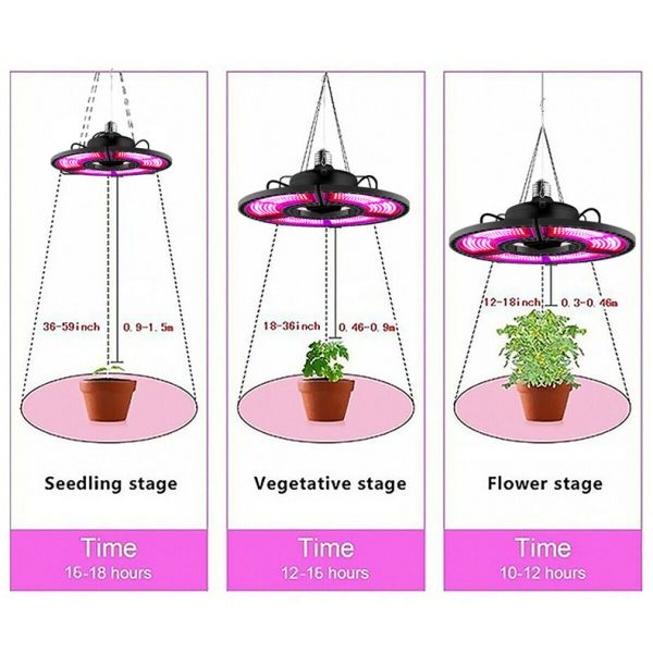 14400LM Foldable 100w Full Spectrum Led Grow Light With 288leds