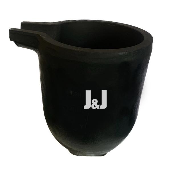 Heat Conductivity Graphite Crucible Pot , Round Crucible For Melting Copper