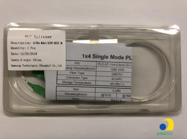 1x4 Mini Tipo SCAPC Fibra PLC Splitter