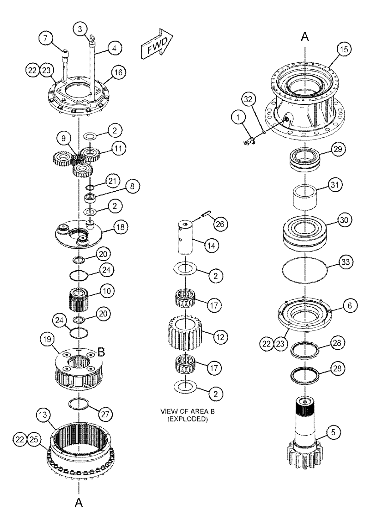 E330D2 E330F E329F Excavator Swing Gear Box 418-7154 479-6993 Drive Gp - Swing O/W Motor
