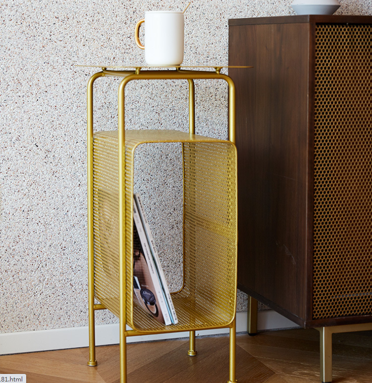 Anti Corrosion 65cm Height Metal Frame Coffee Table