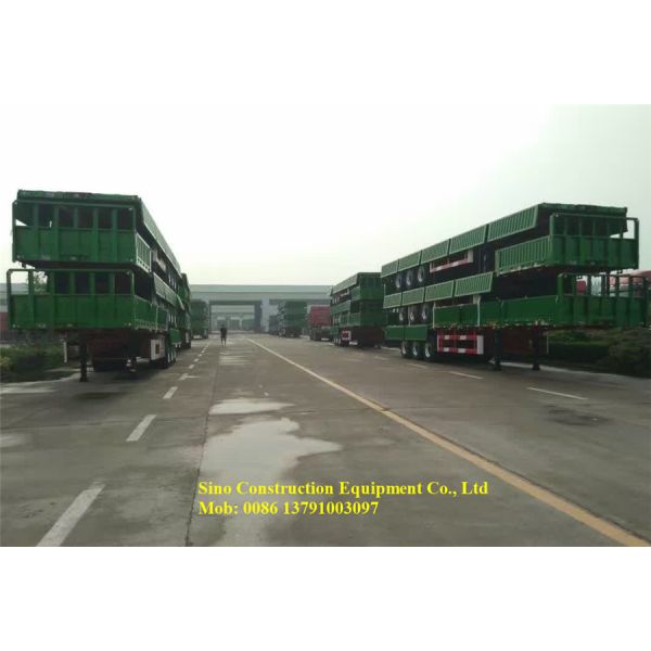 3 трейлера груза цапф сверхмощных Семи с загрузкой 50т бортовой доски максимальной