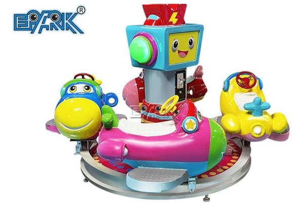 Fun Flight Kiddy Ride Machine Coin Operated Mini Carousel 4 Person Swing Ride