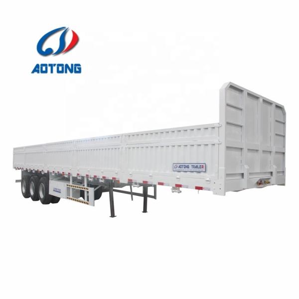 Suspension Mechanical Suspension 13000mm Length Curtain Side Wall Cargo Semi Trailer