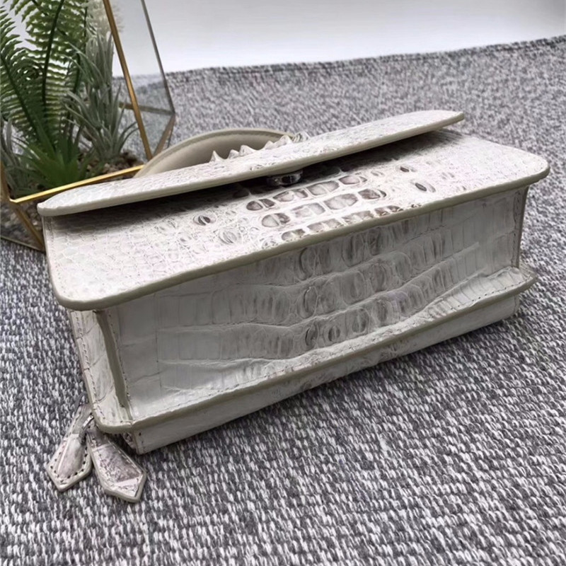 Fashion Genuine Crocodile Leather Women Small Mini Handbag Lady Purse Authentic Alligator Skin Female Cross Shoulder Bag