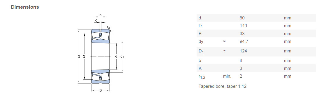0.75kg Sealed Spherical Roller Bearing 21308 For Heavy Duty And Loads