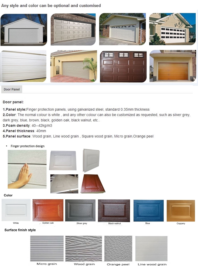 Commercial Overhead Doors Automatic Formed Steel Insulated Vertical Lifting Sliding Sectional Door In White