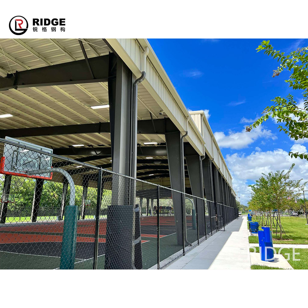 Customized steel structure building combining strength and design flexibility ideal for large scale construction sport sheld projects