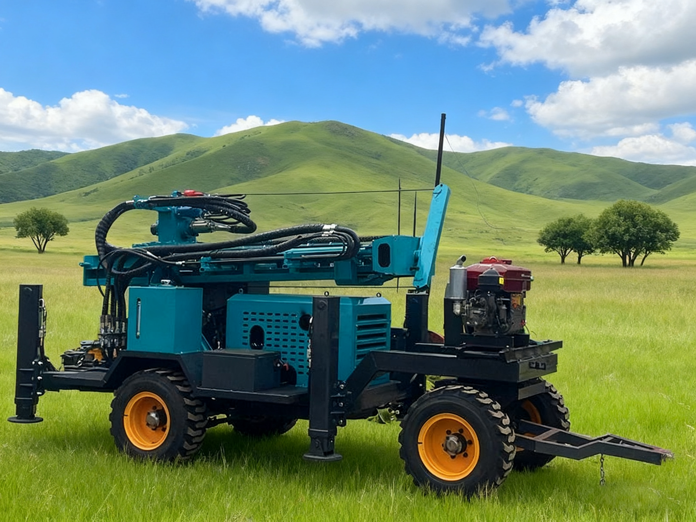Small And Lightweight Water Boring Drilling Machine With Field Adaptability